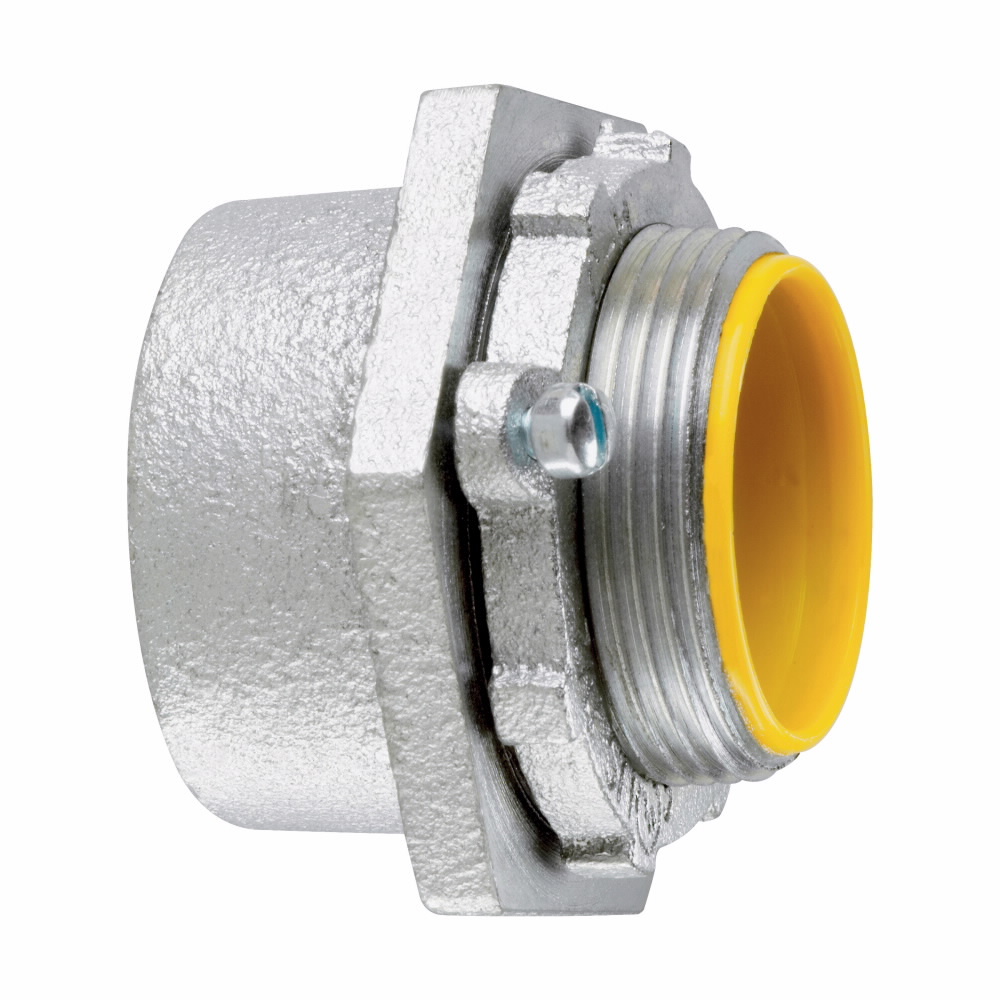 MHUB4 Conduit Hub, 1-1/4 in, For Use With Rigid/IMC Conduit, Malleable Iron, Electro-Plated Zinc