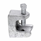 Eaton Crouse-Hinds series rigid/IMC beam clamp/insulator support, 2-1/2" base size, 7/8" jaw opening size, Malleable iron, 1/2"-13 tapped holes