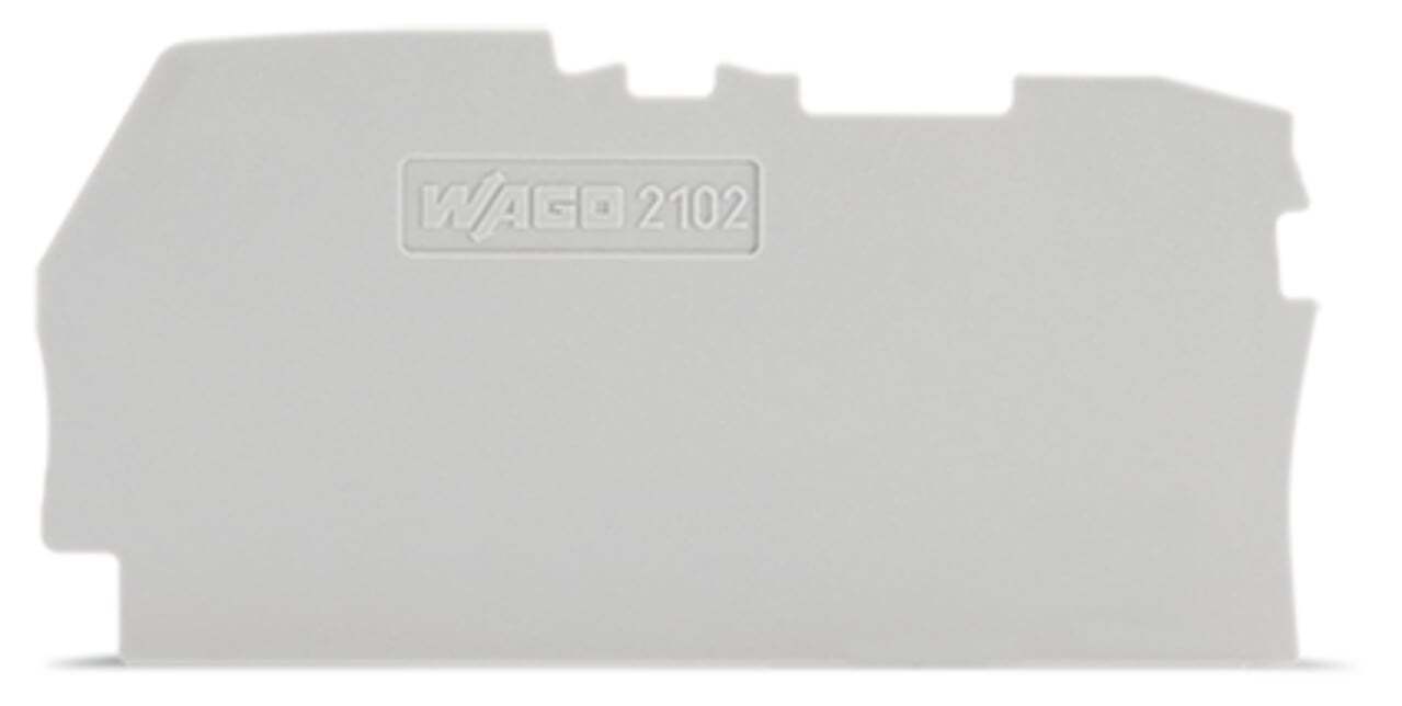 2102-1291 End and Intermediate Plate, Polyamide, Gray