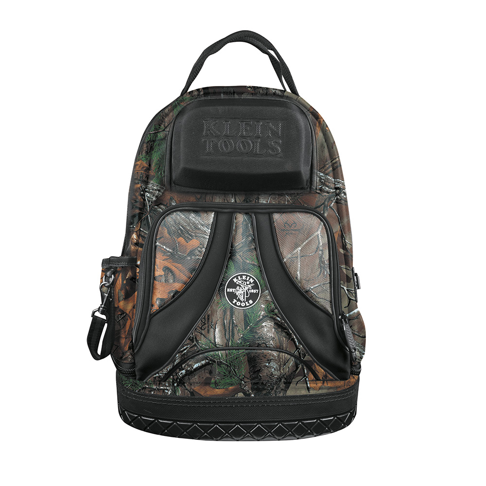 Tradesman Pro Tool Bag Backpack, 39 Pockets, Camo, 14-Inch