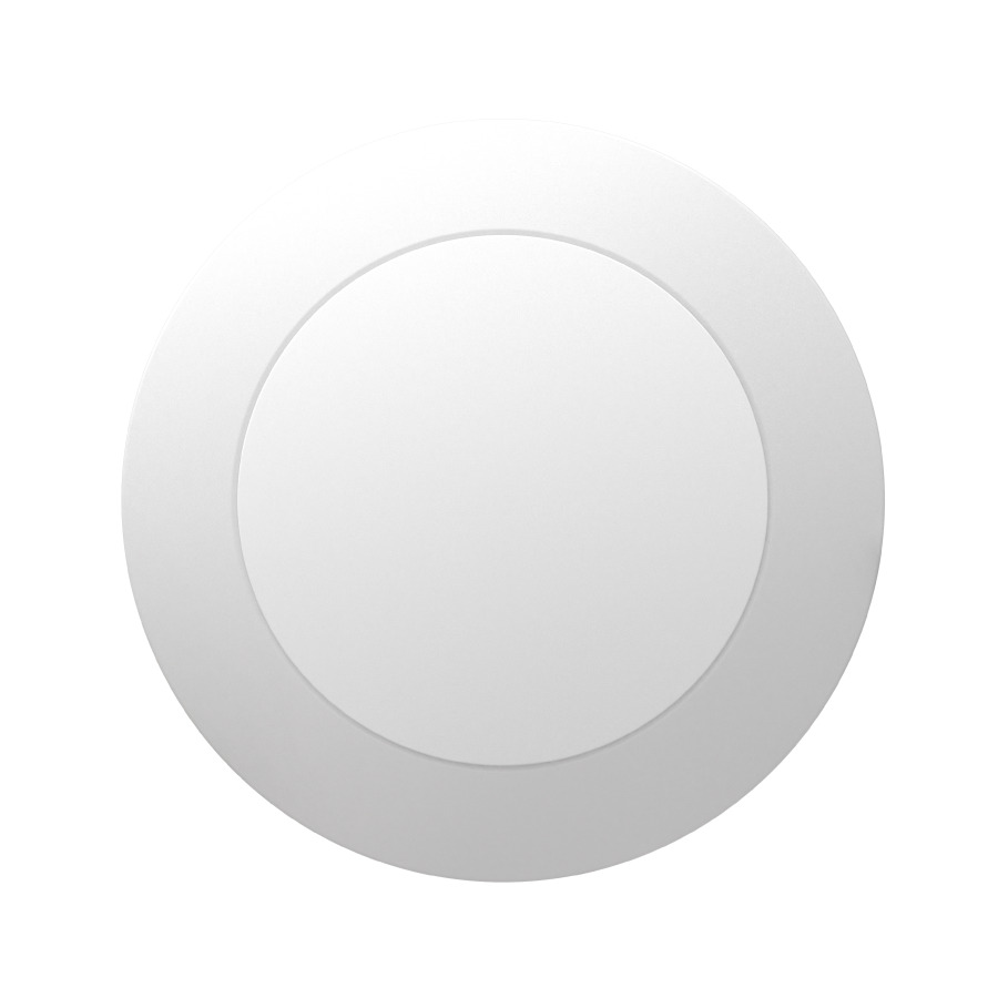 DISK34-4 Round Disk Light, 10 W Fixture, 120 V, White Housing