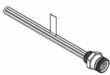 MC 8P FR 12IN 16/1  PVC