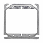 Eaton Crouse-Hinds series Square Mud Ring, 4", Steel, 1" raised, 11.7 cubic inch capacity
