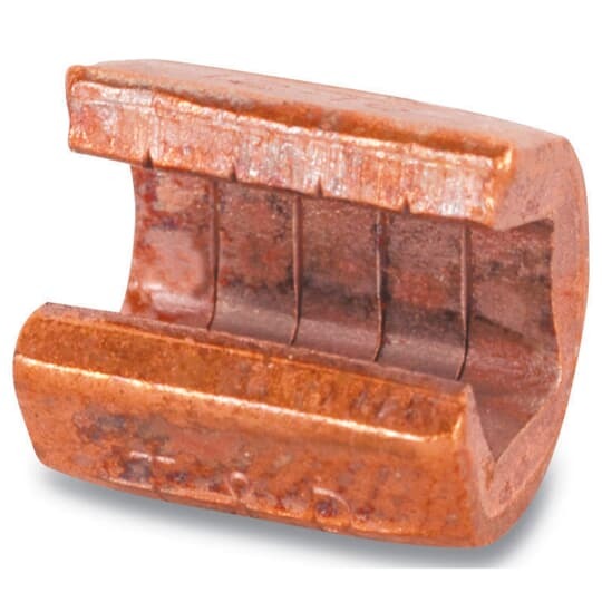 54715 Color-Keyed Standard C-Tap Compression Connector, C Shape, 1 Taps, 8 to 6 AWG Main/Run, 12 to 8 AWG Tap, Copper