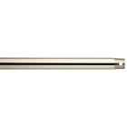 48 inch fan downrod (1 inch O.D.) suggested for 13 foot ceilings in Polished Nickel