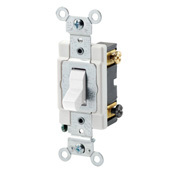 CSB3-15W 3-Way Grounding Ac Quiet Toggle Switch, 120/277 V AC, 15 A, 1/2, 2 hp Power Rating