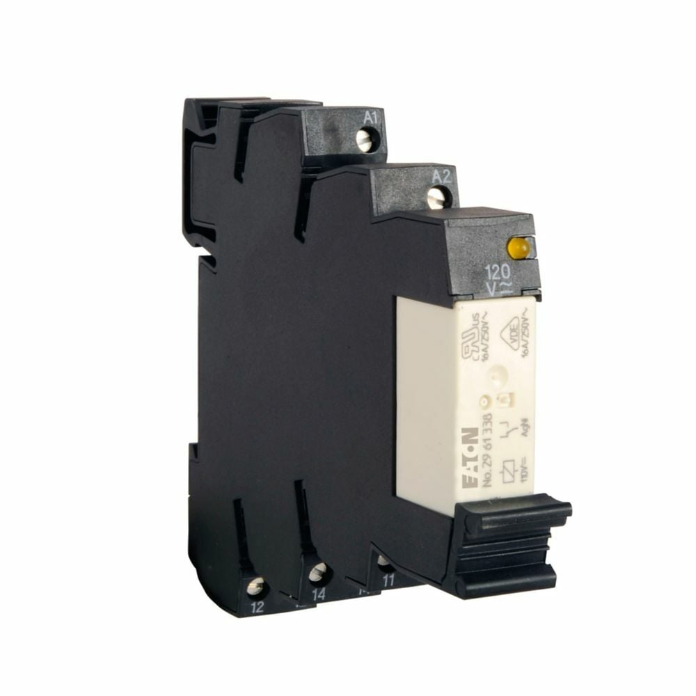 XRU1H24U Fixed High Current Terminal Block Relay, 10 A, 1 Form C SPDT Contact, 24 V DC V Coil