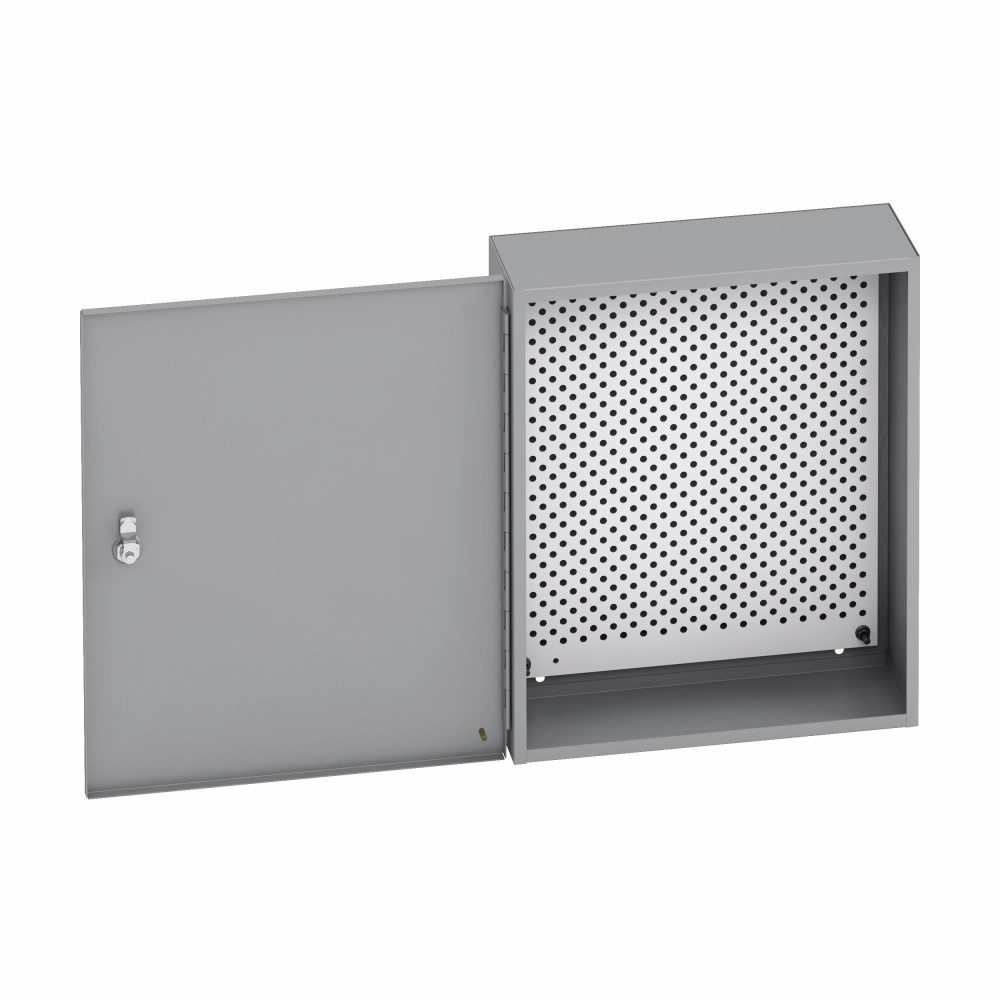 16126-1PP D85 Subclass Security Panel Enclosure With Perforated Panel, 12 in W x 6 in D x 16 in H, NEMA 1/IP30 NEMA Rating, Steel