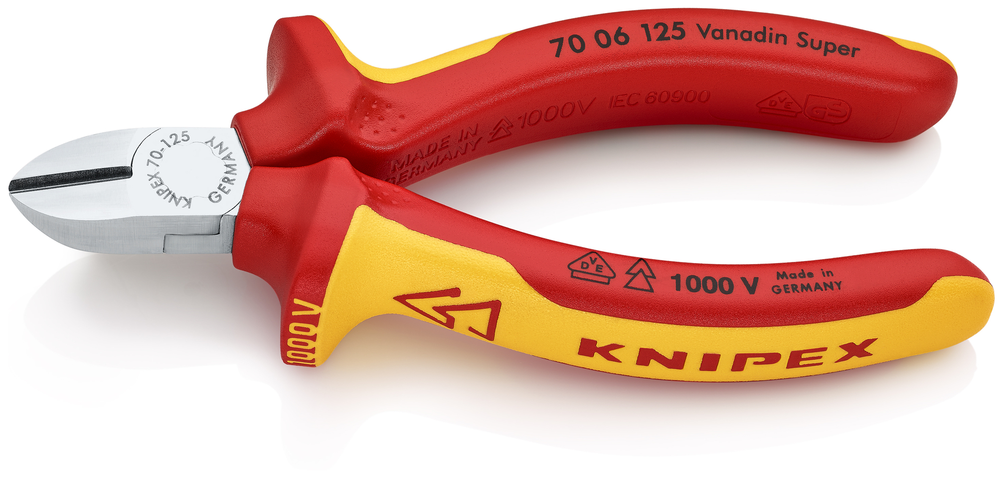 Diagonal Cutters-1000V Insulated, 5 in., Multi-Component, VDE