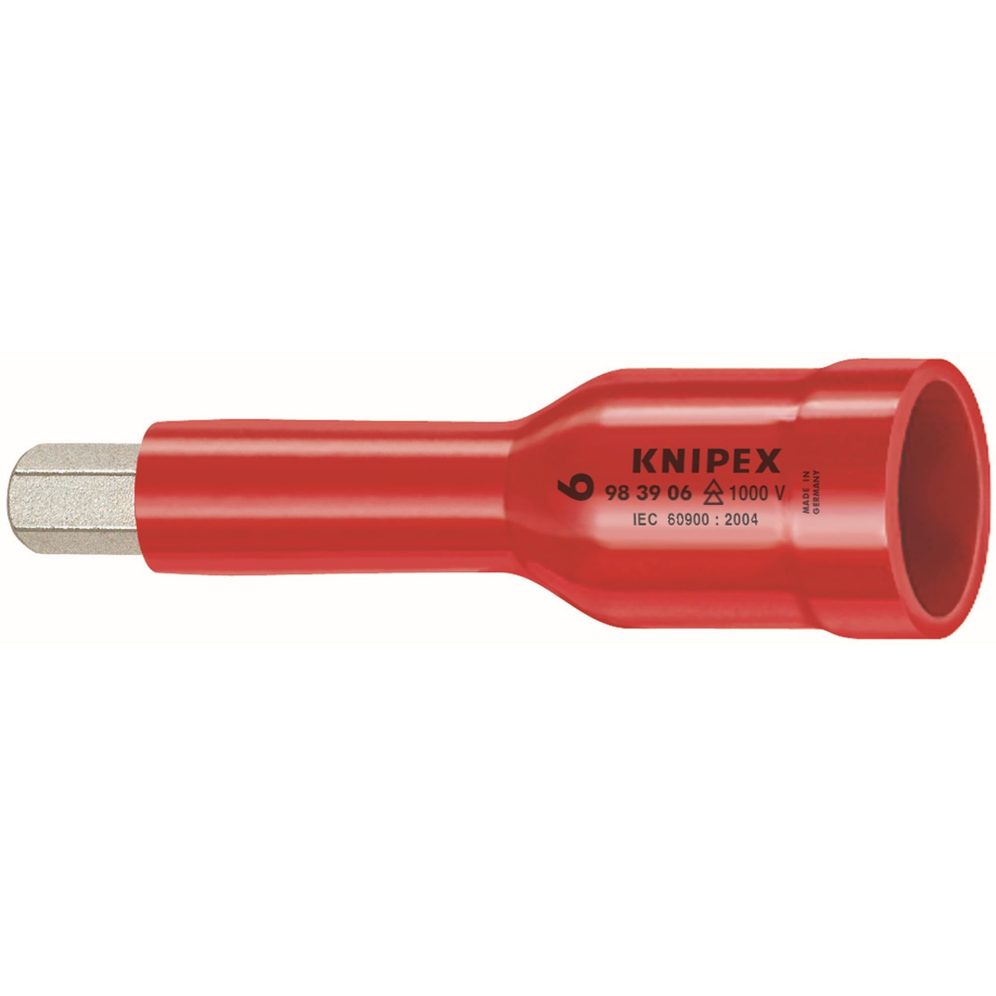 Hex Socket, 3/8 in. Drive-1000V Insulated, 5 mm, 3 in.