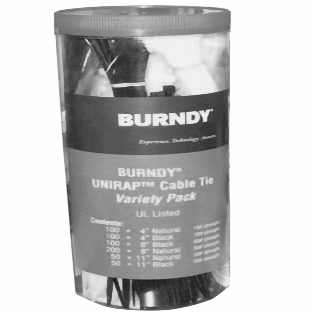 CTASST Cable Tie Canister Variety Pack, Black/Natural