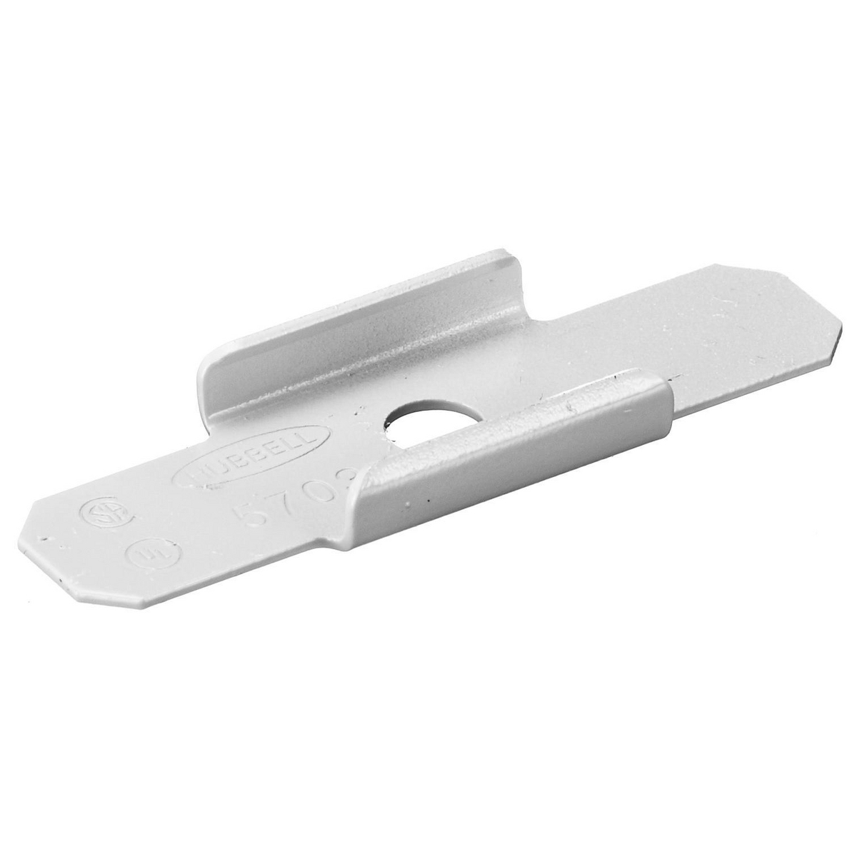 HBL5703W Standard Support Clip, For Use With HBL500, HBL700, HBL750 Series Metal Raceway, Rolled Steel