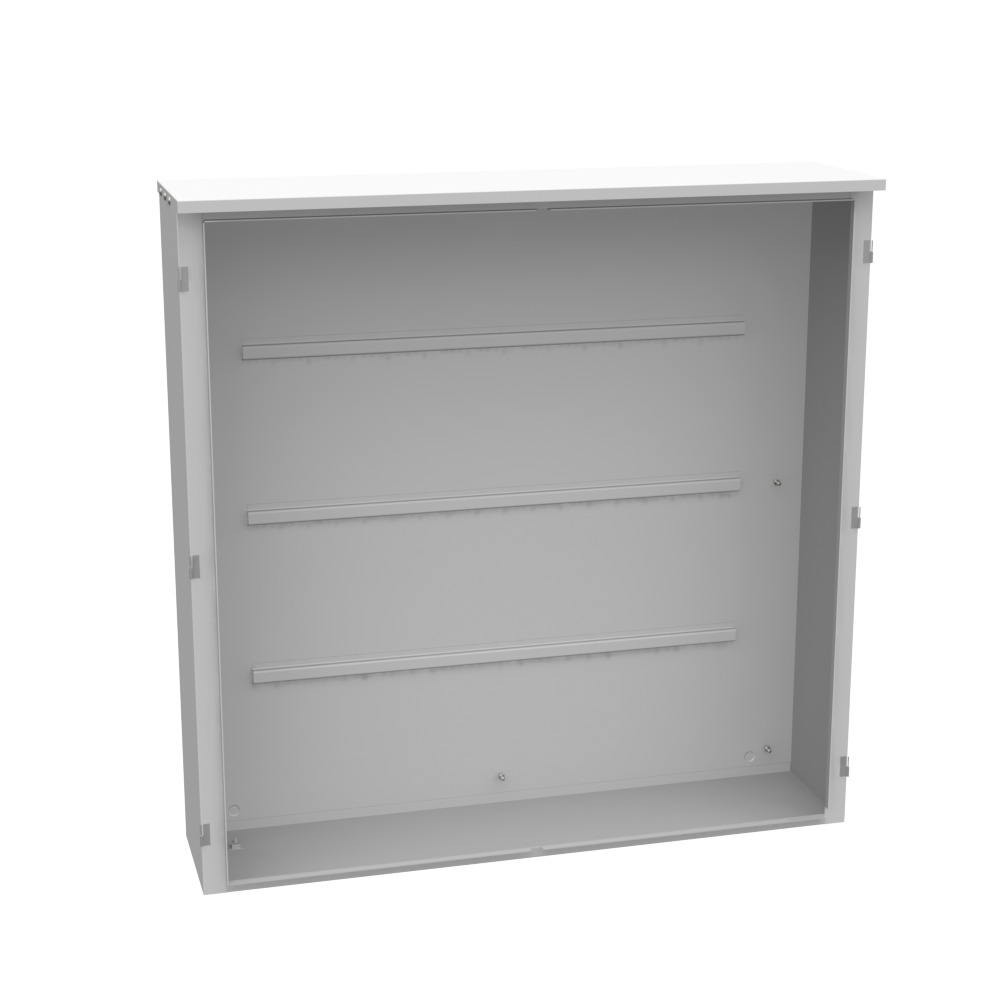 60x13x60 Hinge Cover Type 3R Steel No Knockouts ANSI 61 Gray Double Doors Padlocking 3PT Handle Back Panel Weld Studs Drip Shield No Center Post