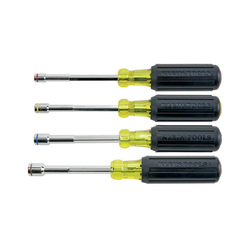 635-4 Heavy Duty Magnetic Nutdriver Set, 4 Pieces, Steel