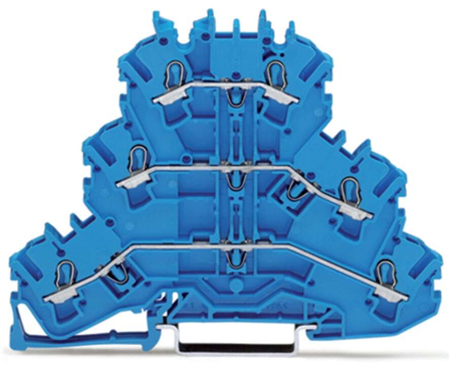 2002-3204 Operating Tool Deck Terminal Block, 500 V, 24 A, 22 to 12 AWG Wire, 3 Poles, DIN Rail Mount
