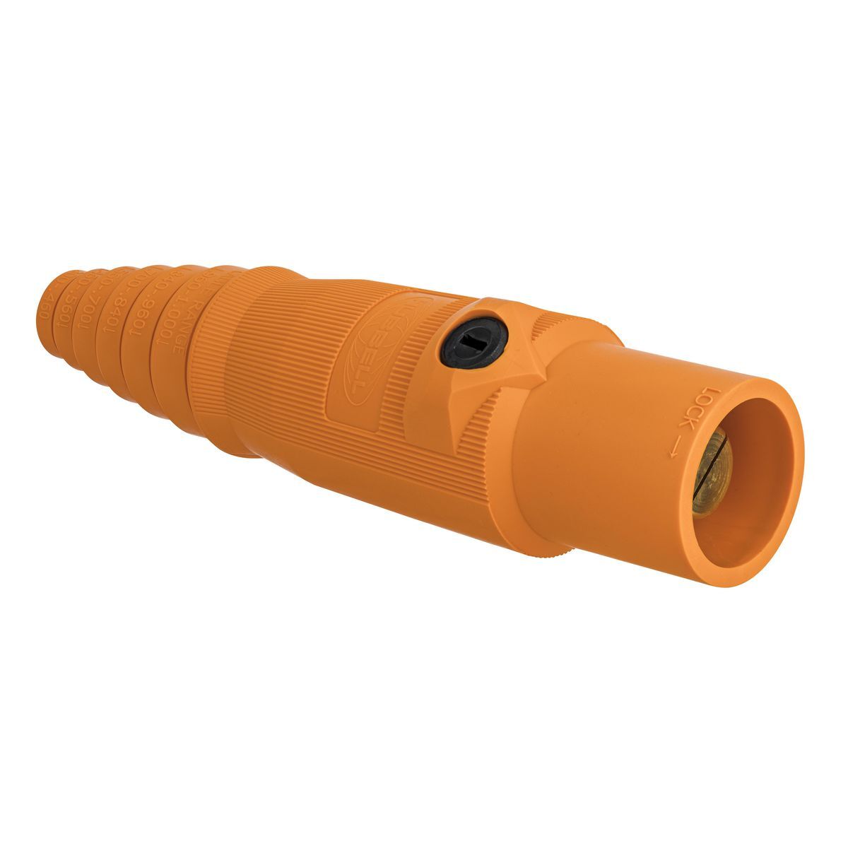 HBL400MO 16 Series 1-Pole Heavy Duty Industrial Grade Male Standard SC/PPC Type Single Pole Plug, 600 V AC/250 V DC, 400 A, 2/0 to 4/0 AWG Wire, Pressure Screw Terminal Connection, 3R/4X/12 NEMA Rating