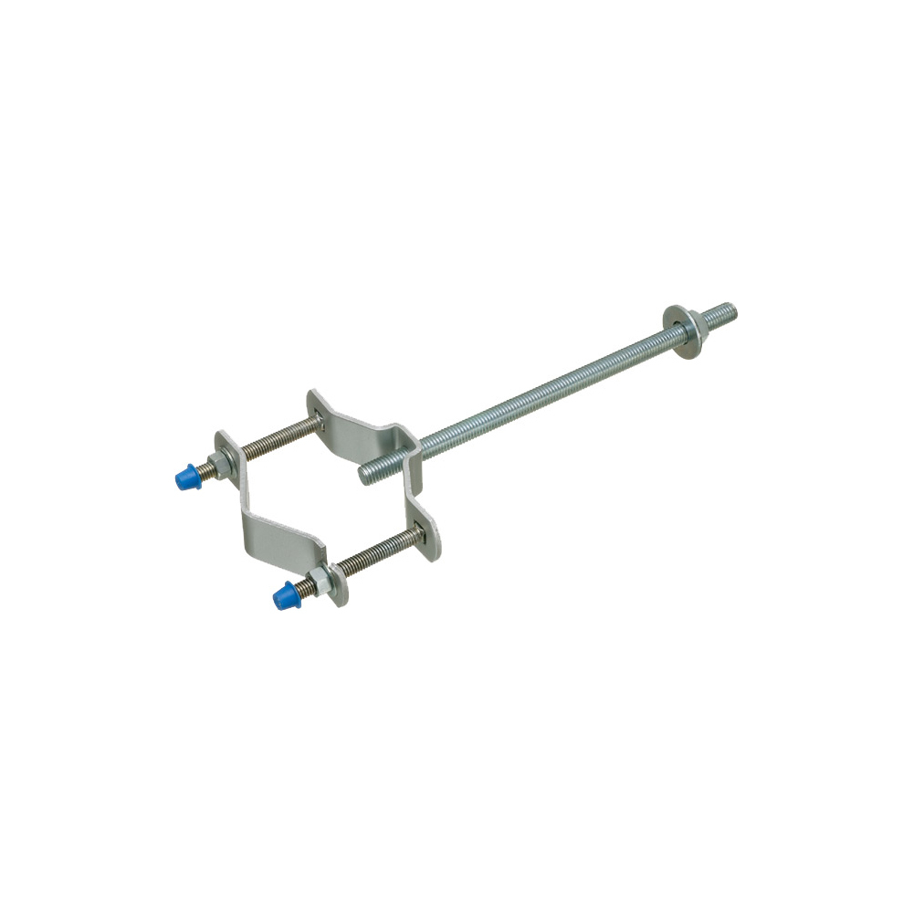 615 Universal Pipe Support With 1/2 in Thread 10 in L Bolt, For Use With 1-1/4 to 3 in Mast, Steel, Silver