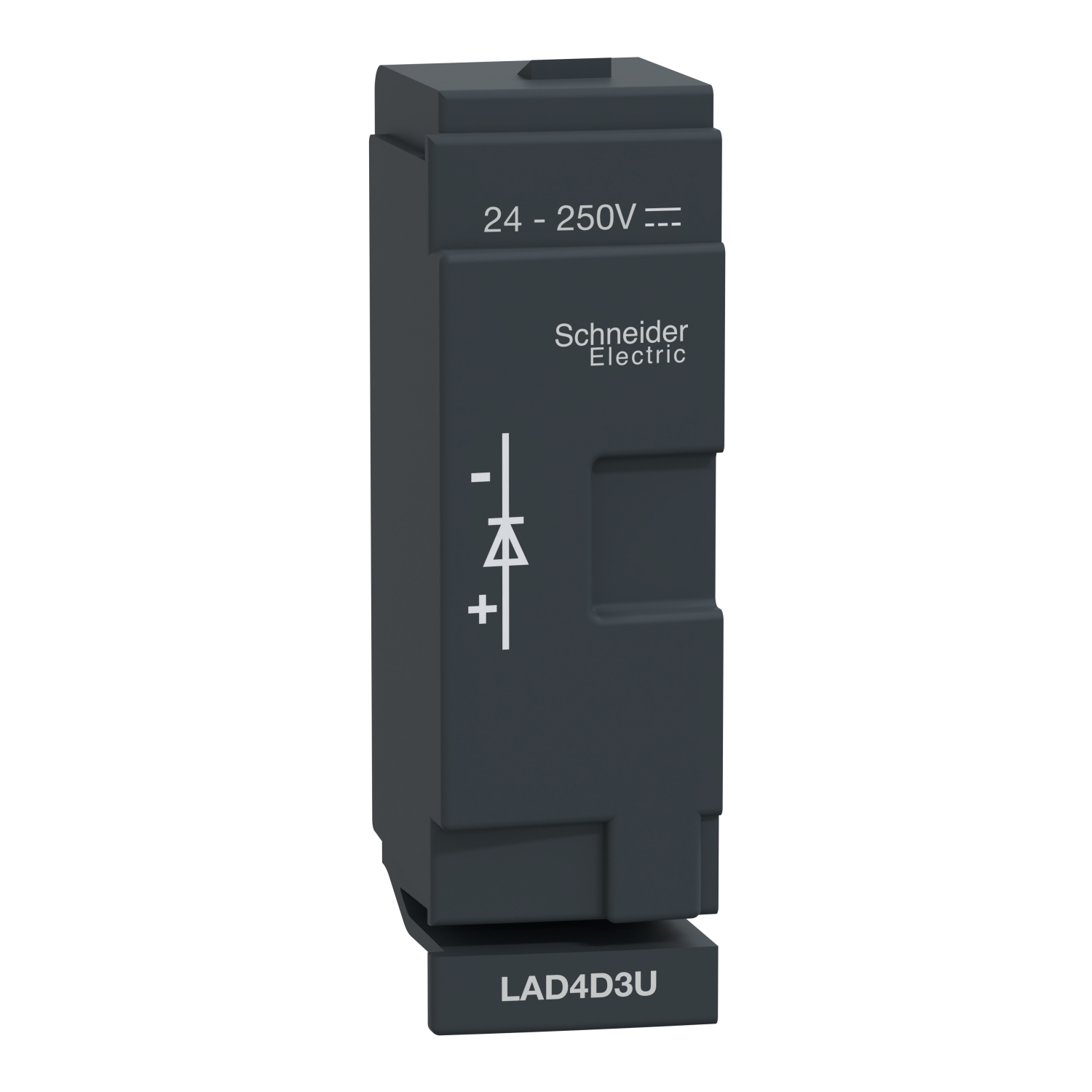 LAD4D3U Flywheel Diode Suppressor Module, 3/4 Poles, For Use With TeSys D LC1D40A to LC1D80A and LC1DT60A to LC1DT80A Contactor
