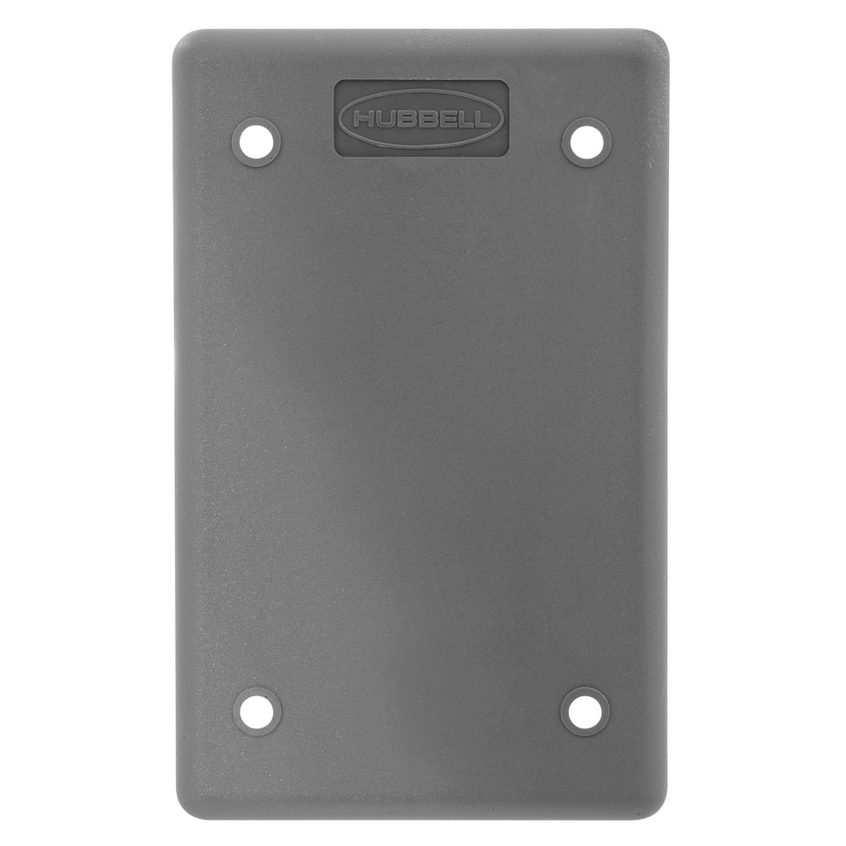 HBLP14FS Blank Watertight Molded Weatherproof Cover Plate, 4.56 in L x 2.84 in W, Thermoplastic