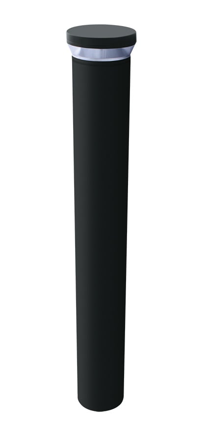 BLEDR12-180 Round Bollard Light, (2) LED Lamp, 16 W Fixture, 120/208/240/277 V AC, Bronze/Polyester Powder Coated Housing