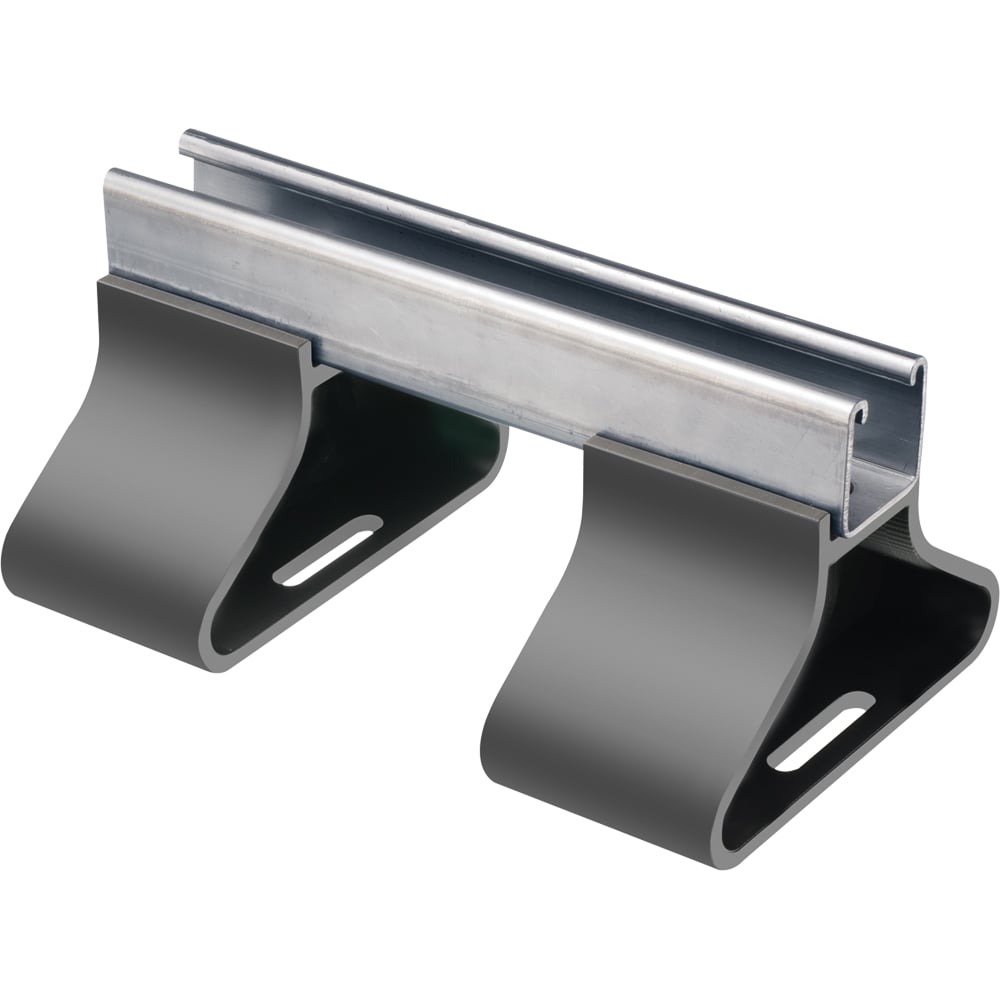 RTS402 Rooftop Support, 4.81 in L x 6.09 in W, For Use With Circular/Raise Conduit and 4 in Off Roof Surface Raceway, Plastic