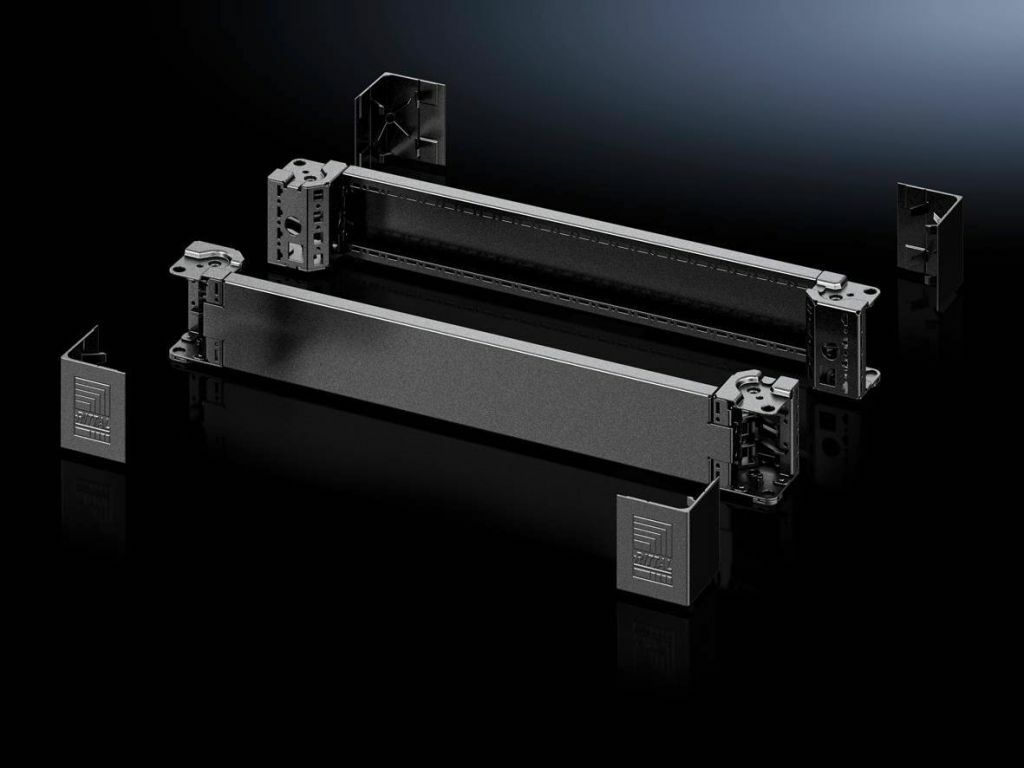2820081 Base/Plinth Corner Piece, Carbon Steel, RAL 7035