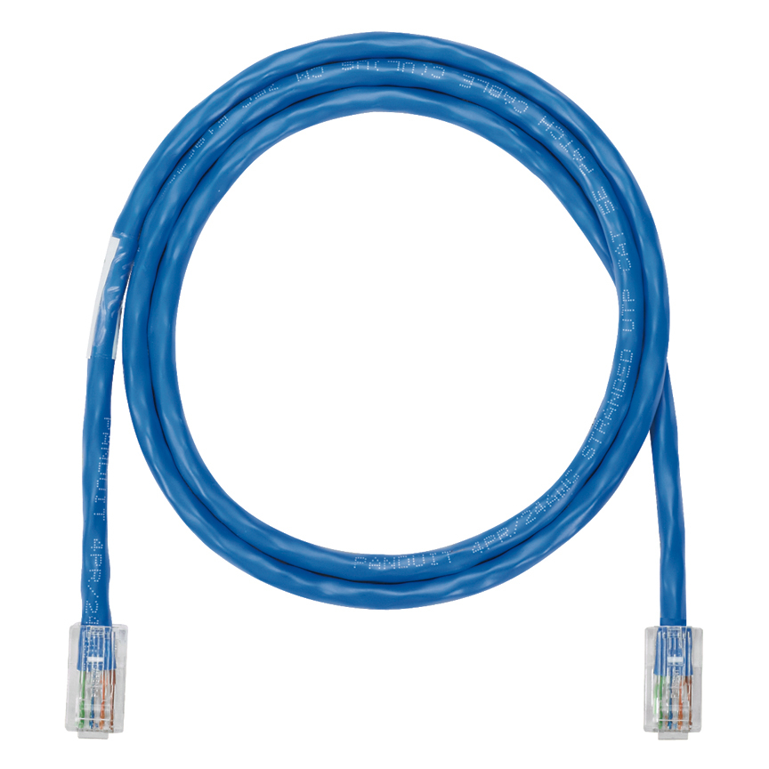 NK5EPC5BUY NetKey Class D Patch Cord, Cat 5e, 24 AWG U/UTP Copper Conductor, RJ45 Modular Plug x Modular Plug Connector, 5 ft L Cord