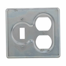 S32232 Snap Switch Device Box Cover, Receptacle/Snap Switch Cover, Sheet Steel