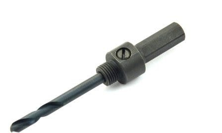 36-572 Hole Saw Arbor, 7/16 in Arbor, 7/16 in Hex Shank, Steel