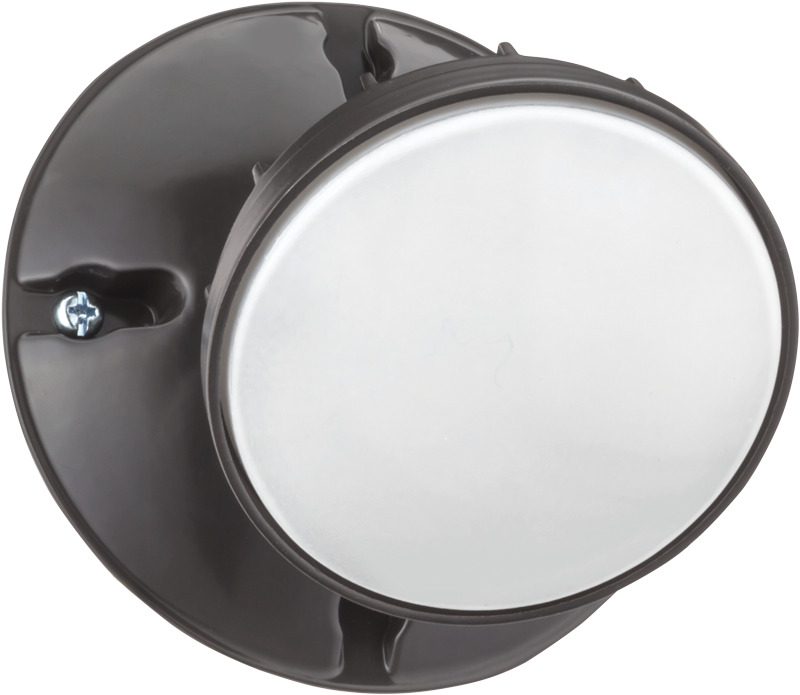 OVFL LED 2RH 40K 120 PE DDB M4 2-Round Head Button Photocell Security Floodlight, LED Lamp, 20 W Fixture, 120 VAC, Dark Bronze Housing