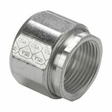 195US 3-Piece Threaded Concrete Tight Conduit Coupling, 2 in, For Use With IMC/Rigid Conduit, Malleable Iron, Zinc Plated