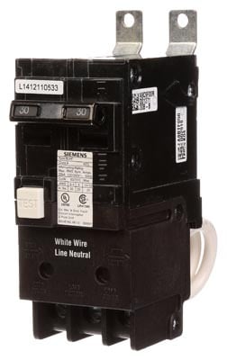 BF230A SpeedFax Type BL Molded Case Circuit Breaker, 120/240 VAC, 30 A, 10 kA Interrupt, 2 Poles, Thermal Magnetic Trip
