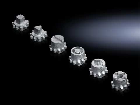 8611140 Lock Insert, For Use With CM, EL 3 Part 3 - 15 U, EL 3 Part 18 - 21 U, TS, SE, PC Enclosure Door, Die Cast Zinc