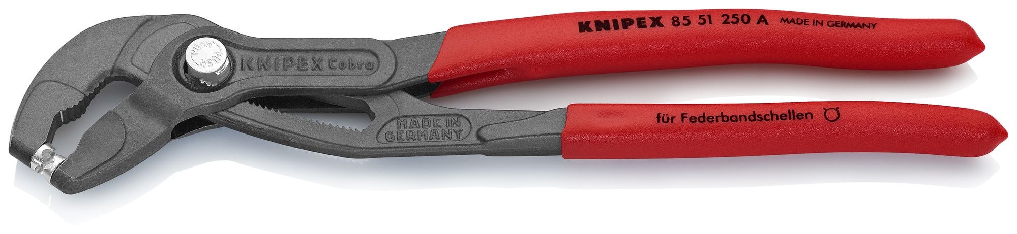 Spring Hose Clamp Pliers, 10 in., Non-Slip Plastic, Bulk