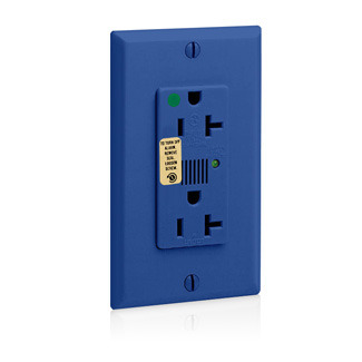 8380-B Decora Plus 2-Pole 3-Wire Type 3-Duplex Self-Grounding Surge Protective Receptacle, 125 V AC, 20 A, 5 kA SCCR