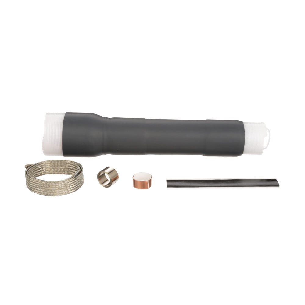 7000148844 QT-III 7640-T-HSG-110 Cold Shrink Termination Kit, For Use With Longitudinally Corrugated, Tape Shield and Wire Over Tape Shield Power Cable, Silicone Rubber