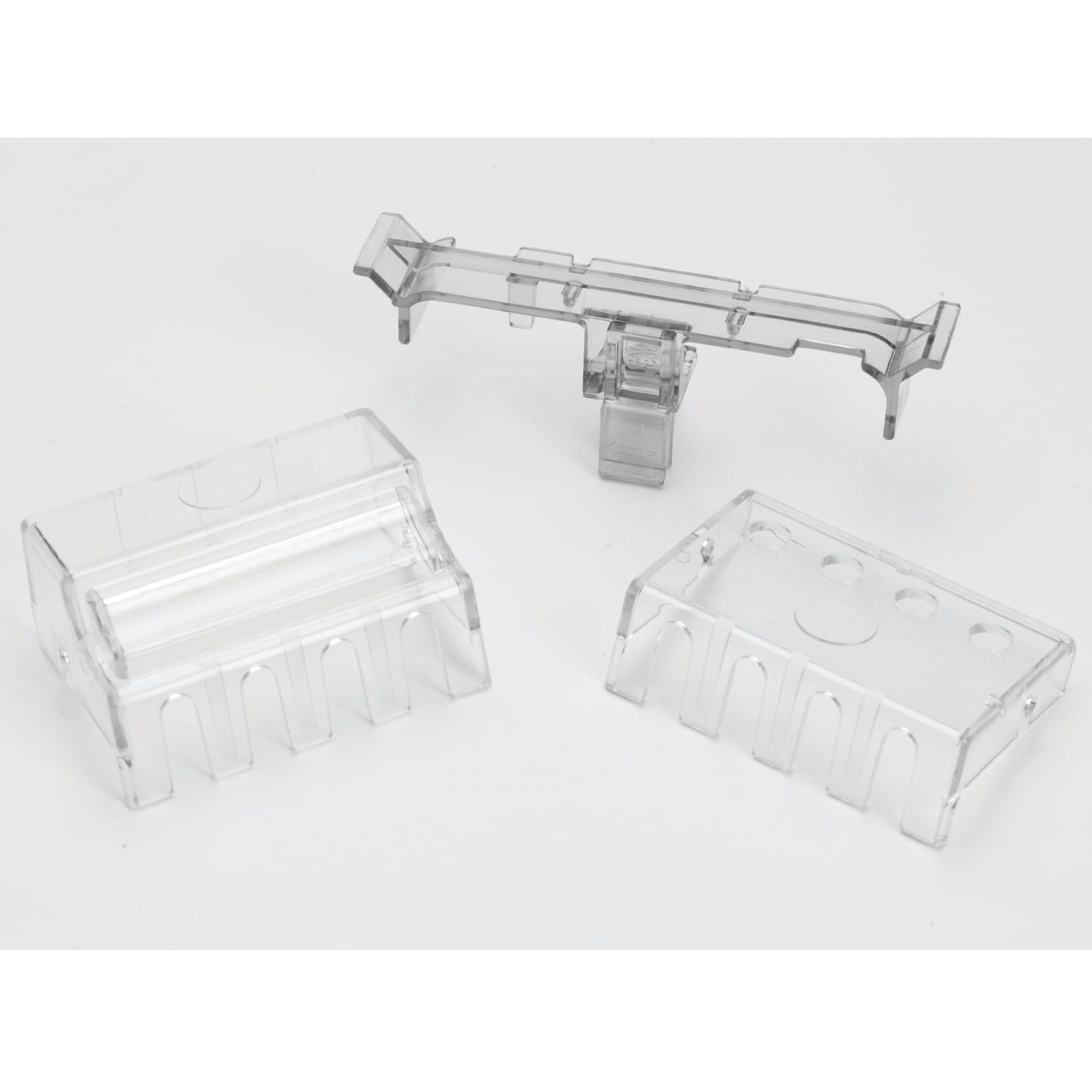 FG4 Imperator Fused Finger Guard Kit, 1.8 in H x 6.2 in W x 3.05 in D, For Use With MBMH, MGJ, MLI 250 VA, AJ, AR, MQMJ, QR, SP, PP 750 VA and All 350, 500 VA Encapsulated and Commercial Potted Industrial Control Transformer, Plastic, Clear