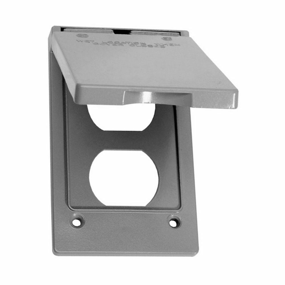 TP7199 Weatherproof Outlet Cover, Self-Close Cover, Die Cast Aluminum