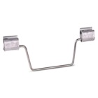 Aluminum Compression H-Tap Connector with Tin Plated Copper Stirrup, Contax Filled, Wire Range: 4/0-3/0 ASCR, 4/0 Stranded -3/0 Stranded  AWG, Stirrup #2 Solid Copper, Wing Shaped, 2 H-Tap Connectors on Stirrup.  10 inch x 2-15/16 inch.
