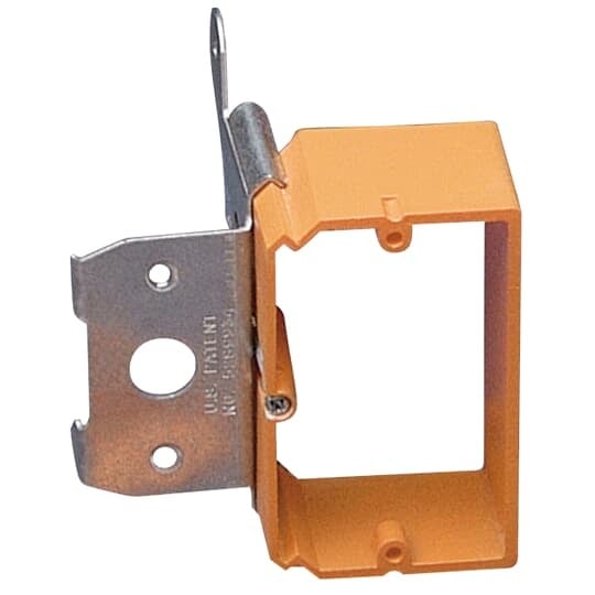 SC100ADJC Carlon 1-Gang Adjustable Low Voltage Bracket, Non-Metallic, Orange