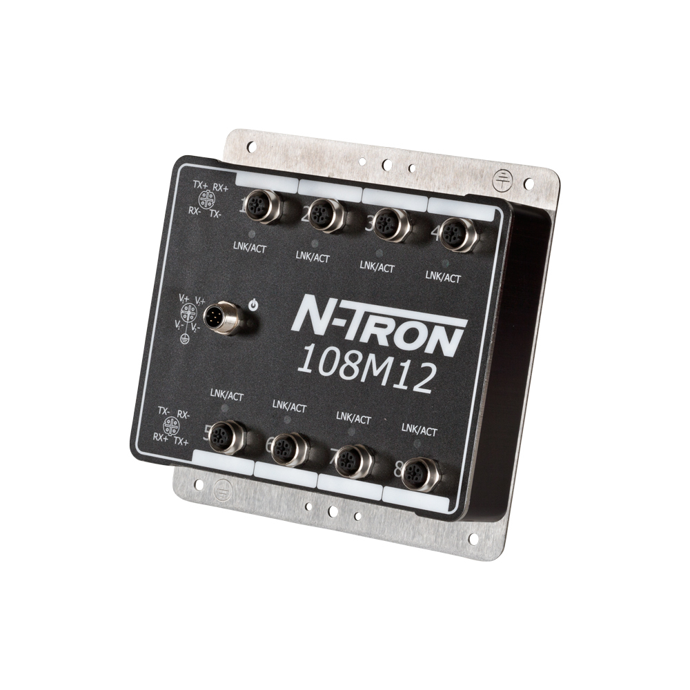 108M12 IP67 Rated Unmanaged Industrial Ethernet Switch