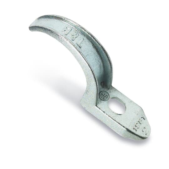 1285 T&B Pipe Strap, 4 in Conduit, Malleable Iron
