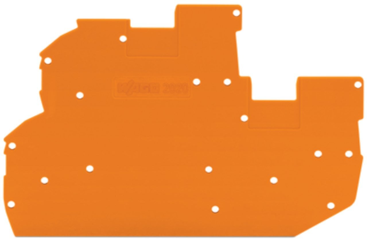 2020-2292 End and Intermediate Plate, Polyamide, Orange