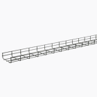 Quick Tray Pro Wire Mesh Cable Tray System, 4.00x6.00x120.00, Black, Steel