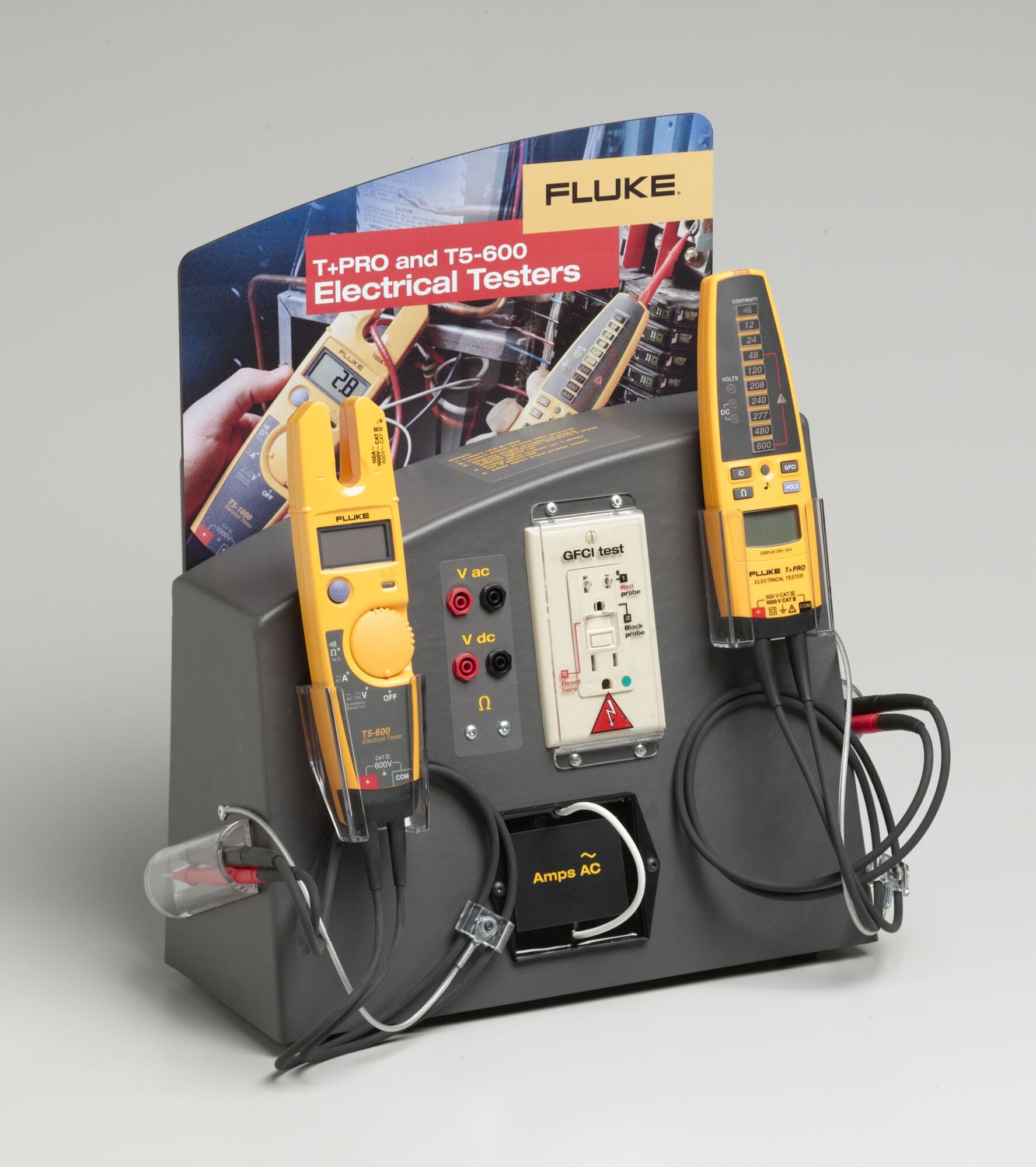 FLUKE-365 Detachable Jaw Clamp Meter, 200 A, 600 V AC/DC, 6000 Ohm, Backlit Display
