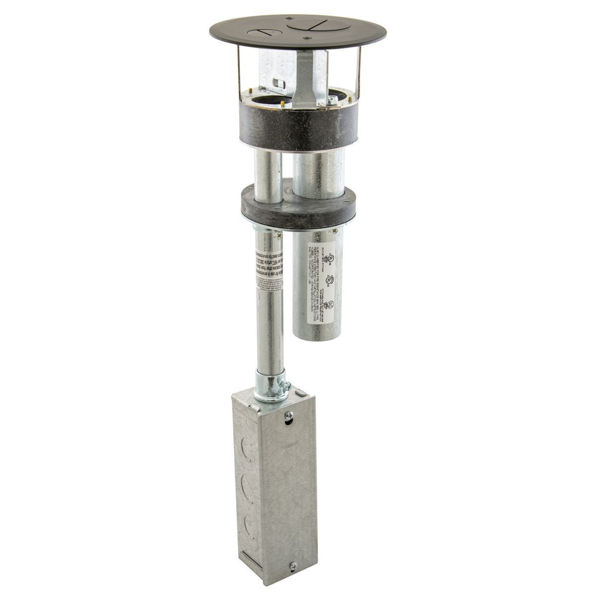 S1R4PTFFBLKJ S1R Poke Through Kit Furniture Feed, Fabricated