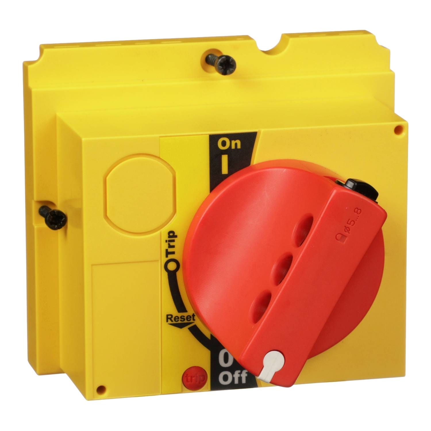 S29339 PowerPact Direct Mount Rotary Handle, Red/Yellow