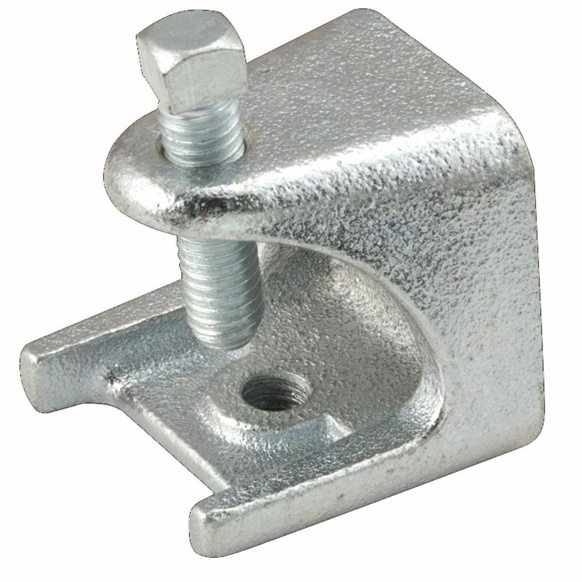 2510 Conduit Beam Clamp, 2-1/2 in, For Use With Hanger, Bridle Ring and Drop Rod, Steel/Malleable Iron, Electro-Plated Zinc