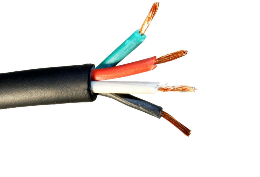 SOOW/SOW Cord, 2 AWG, 4 Conductors, Black, 1000 Foot Reel