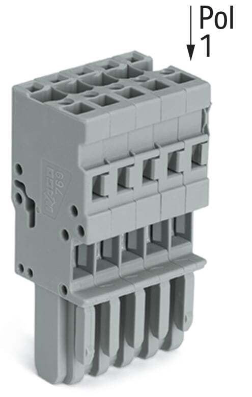 769-104 Operating Tool 1-Conductor Female Connector, 500 V, 32 A, 28 to 12 AWG Wire, 4 Poles